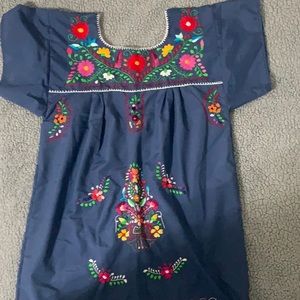 Embroidered Mexican Dress